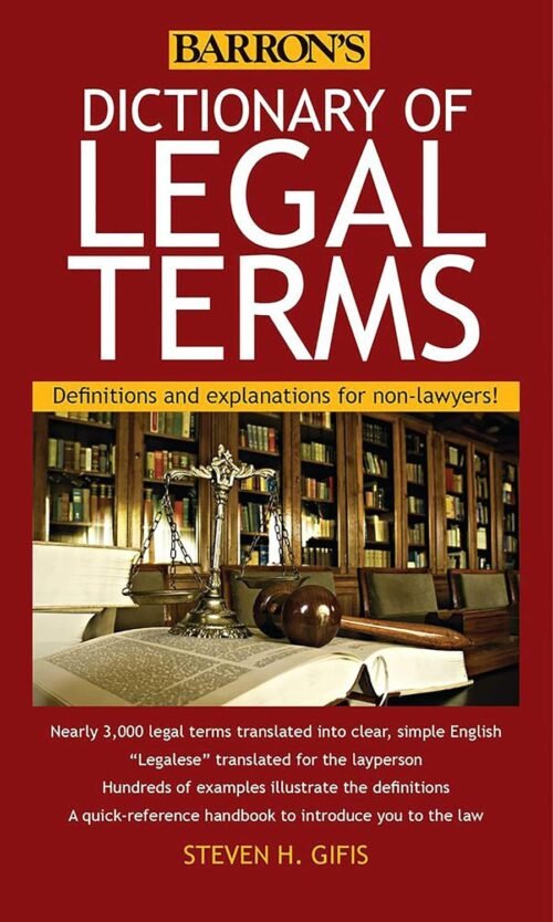 Dictionary of Legal Terms: Definitions and Explanations for Non-Lawyers Fifth Edition