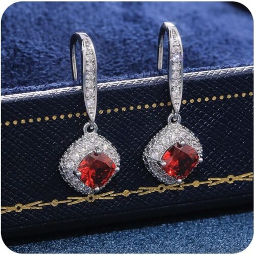 925 Sterling Silver Drop Earrings for Women Trendy Gold Hypoallergenic Dangle Earrings Wedding Earrings Jewelry for Brides