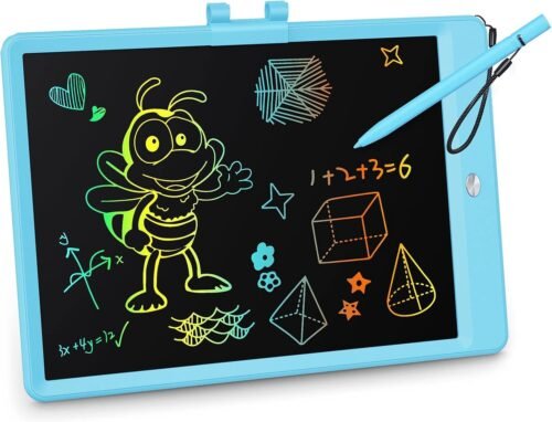 KOKODI LCD Writing Tablet, Gifts for 3 Years Old Boys and Girls，10 Inch Colorful Doodle Board Drawing Tablet, Erasable Reusable Electronic Drawing Pads, Educational and Learning Toys for Kids
