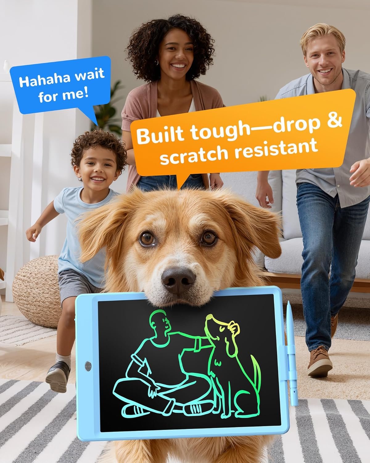 KOKODI LCD Writing Tablet, Gifts for 3 Years Old Boys and Girls,10 Inch Colorful Doodle Board Drawing Tablet, Erasable Reusable Electronic Drawing Pads, Educational and Learning Toys for Kids - Image 8